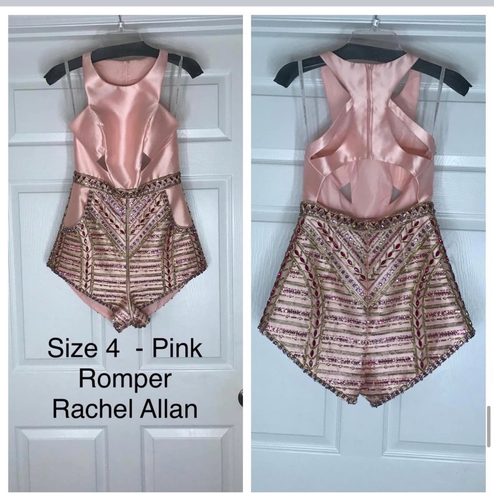 Rachel Allan Elegant Pink Romper